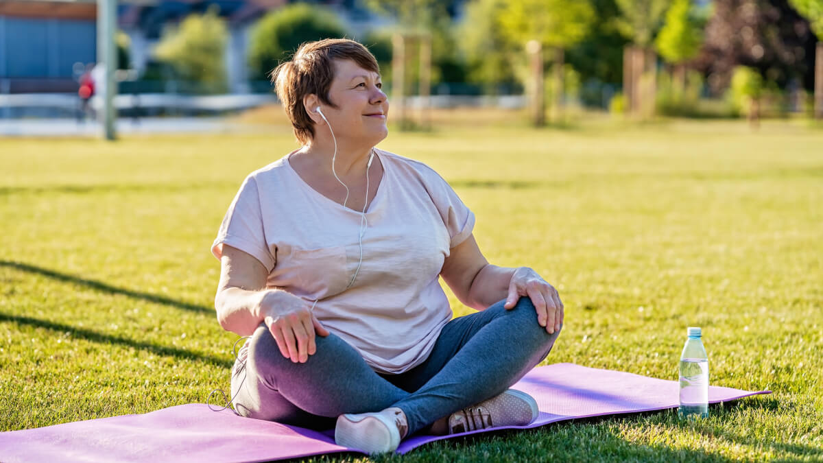 Woman exercising